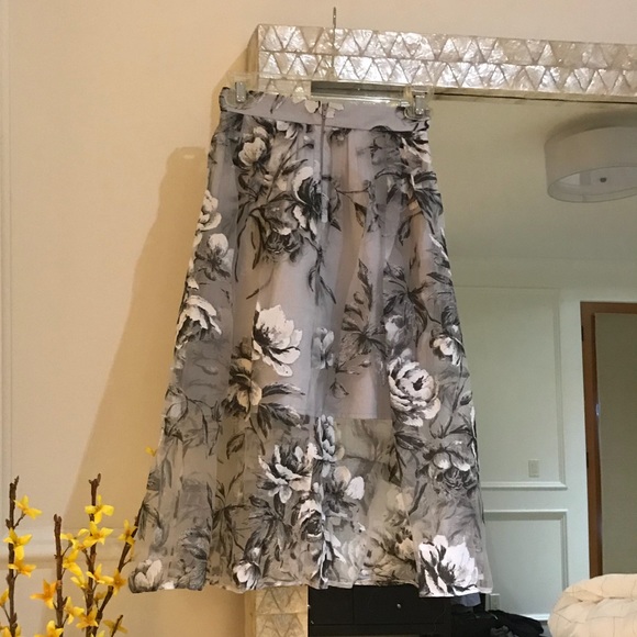 ASOS Midi Skirt in Floral Organza - Picture 5 of 6